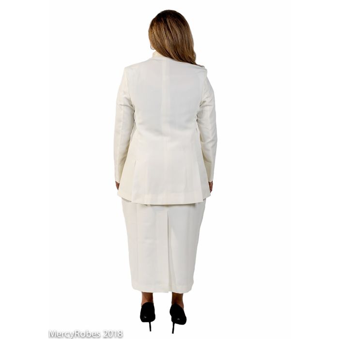 Womens Clergy Jacket With Skirt Style LC010 (Cream/3Rd Gold Womens Clergy Jacket With Skirt Style LC010 (Cream/3Rd Gold
