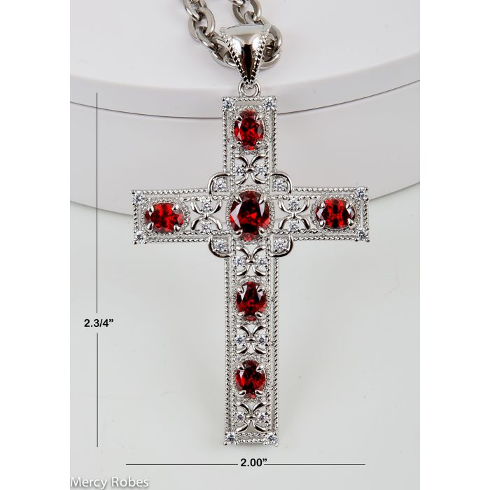 Pectoral Cross With Chain Style Gen01 - Elegant Religious