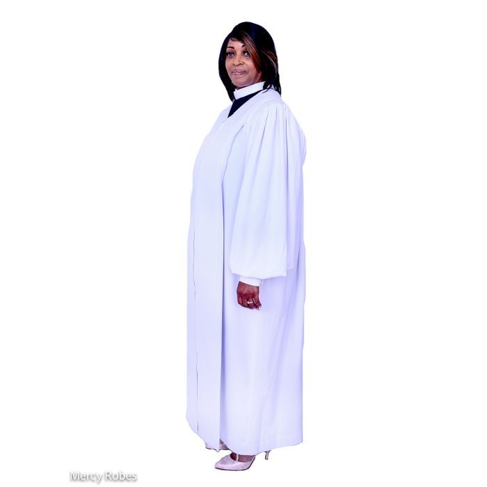 Womens Clergy Pulpit Robe Style Micro2024 (White)
