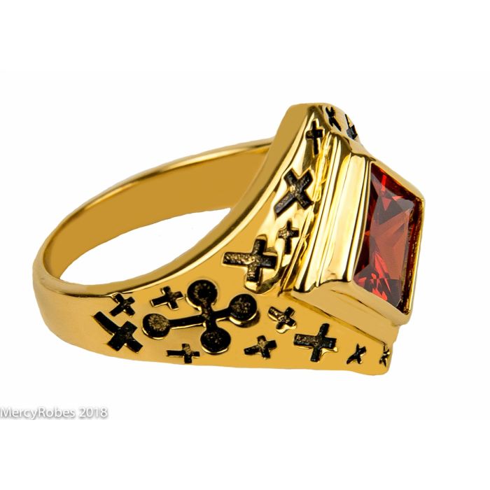 Womens Apostle/Bishop Clergy Ring Style Subs961 (G R) Elegant
