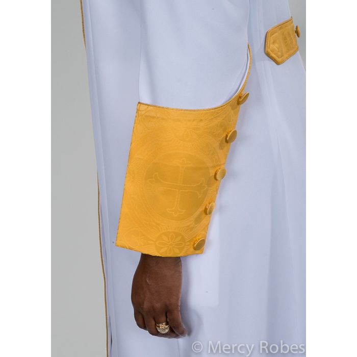 Womens Robe Style LR129 (White/Yellow-Gold LT)