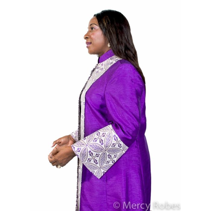 knee length dresses for ladies Ladies Hooded Premium Plush Dressing Gown Purple Damson  ds by Design
