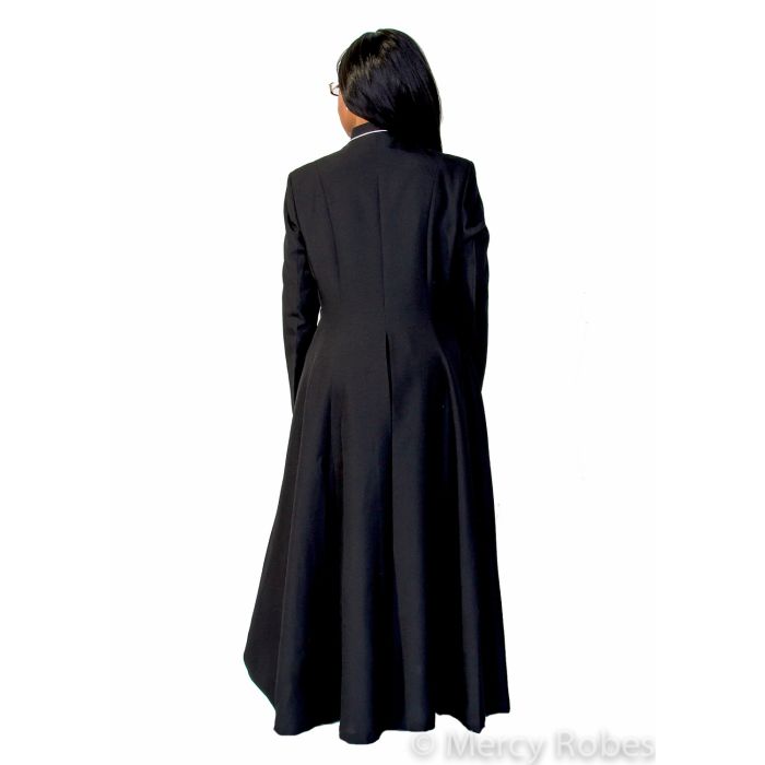 WOMENS ROBE FLARE STYLE LR201806 - Elegant Black/White Design for Comfort  and Style