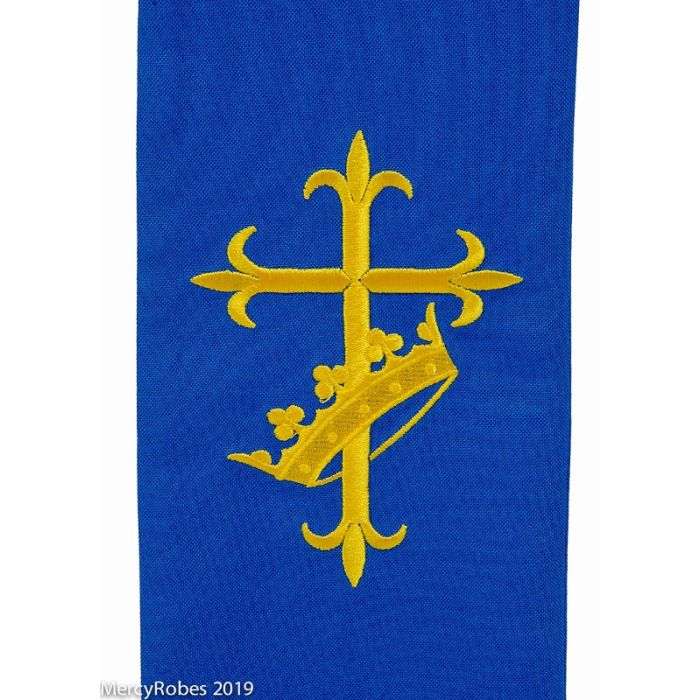 Long Clergy Stole Style Rvs2019 (Royal Blue/Gold)