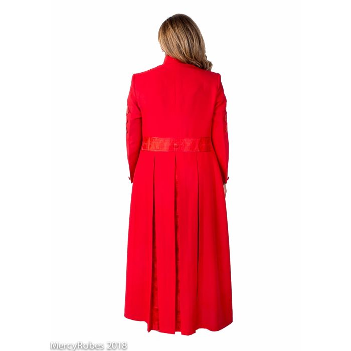 Womens Robe Style Lr6000 (Red With Bars)