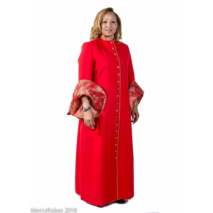Womens Robe Style Lr8670 (Red/3Rd Red-Gold LT)