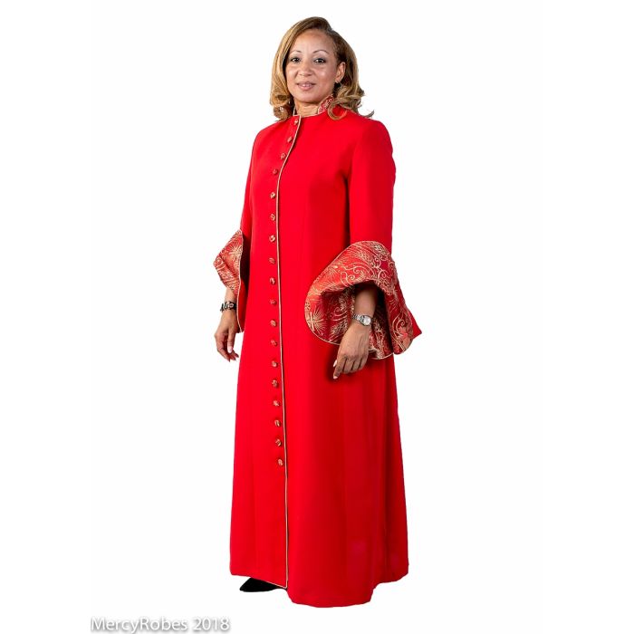 Womens Robe Style Lr8670 (Red/3Rd Red-Gold LT)
