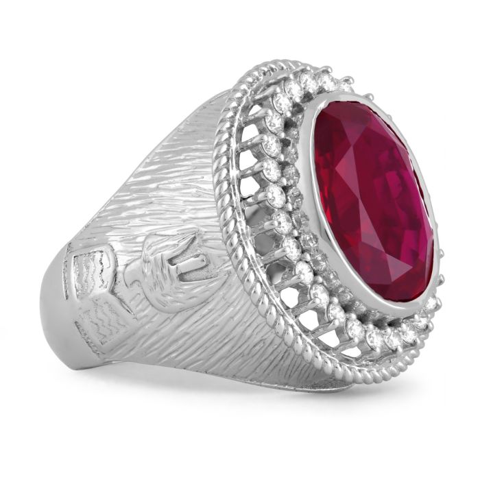 Mens Apostle Clergy Ring Style Mrg2224 (S-Red)
