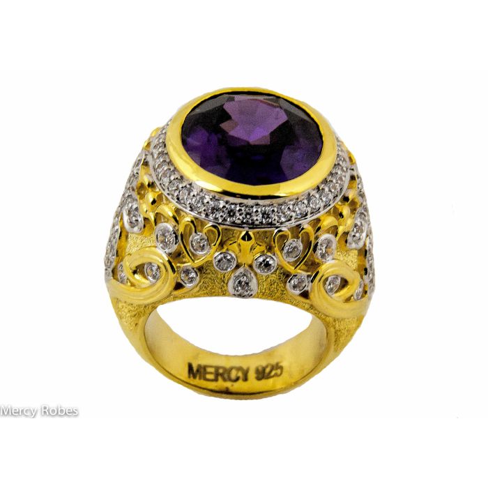 Mens Clergy Bishop Ring Style Mgr2037 (Gp)