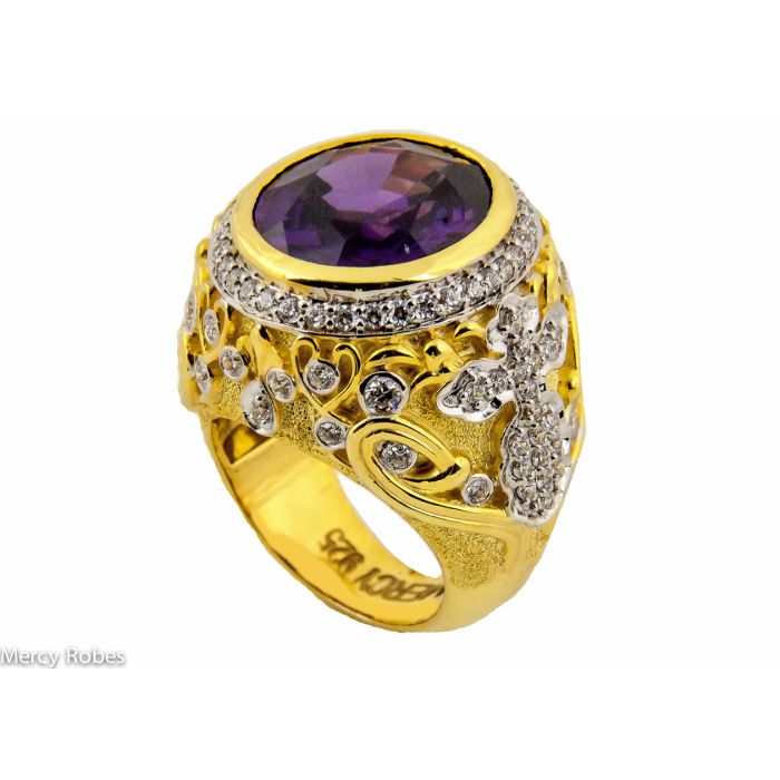 Mens Clergy Bishop Ring Style Mgr2037 (Gp)