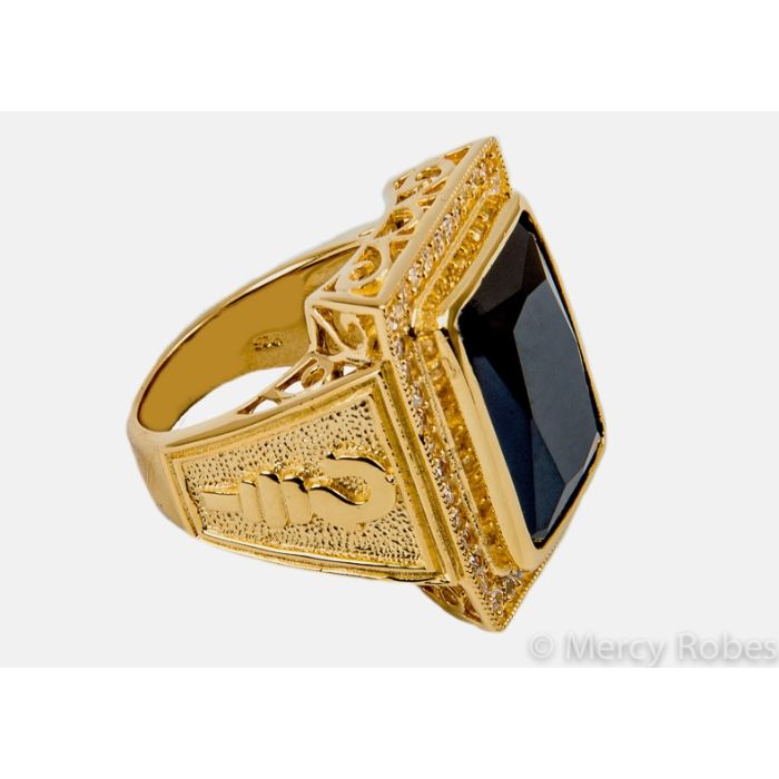 Mens Clergy Ring Style Subs710 G-B
