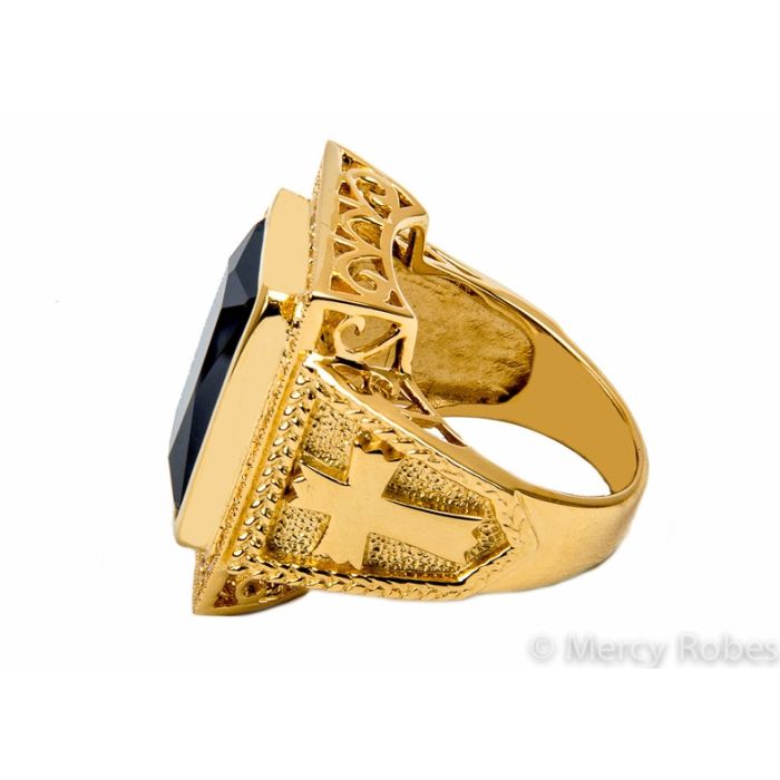 Mens Clergy Ring Style Subs710 G-B