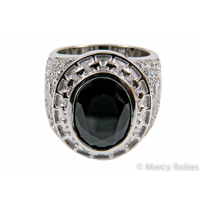 Mens clergy rings sales