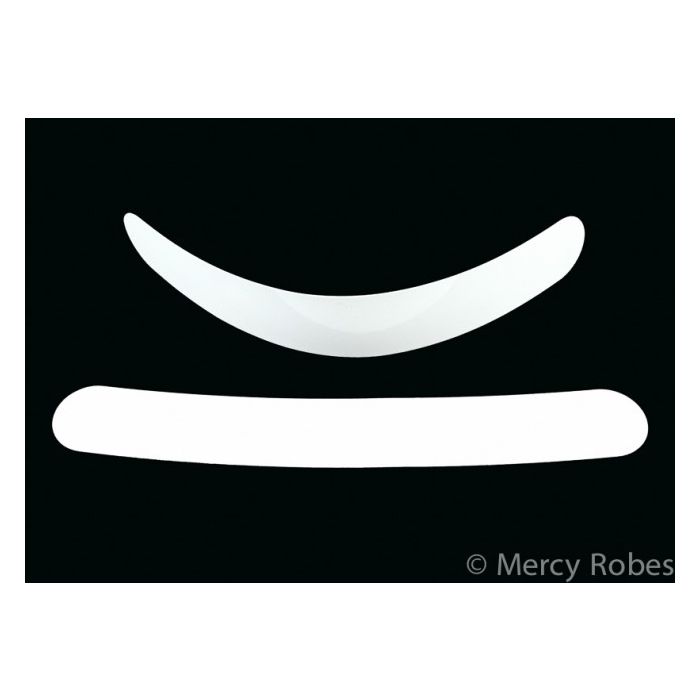 Two Tone Long Sleeve French Cuff Tab (Black/White Placket)