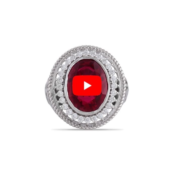 Mens Apostle Clergy Ring Style Mrg2224 (S-Red)