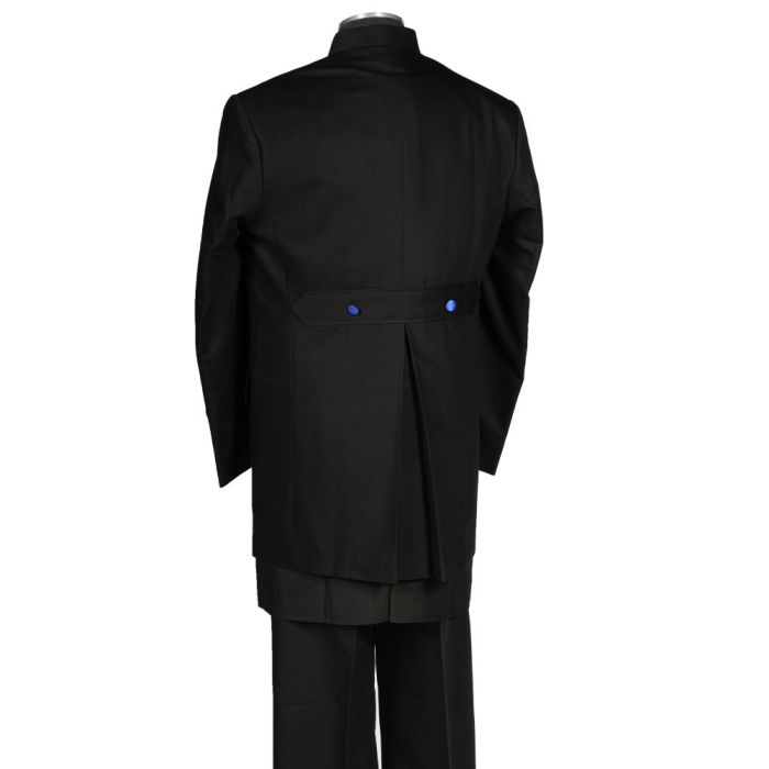 Mens Preaching Frock Jacket Pants Style Frock2025 (Black/Royal Blue)