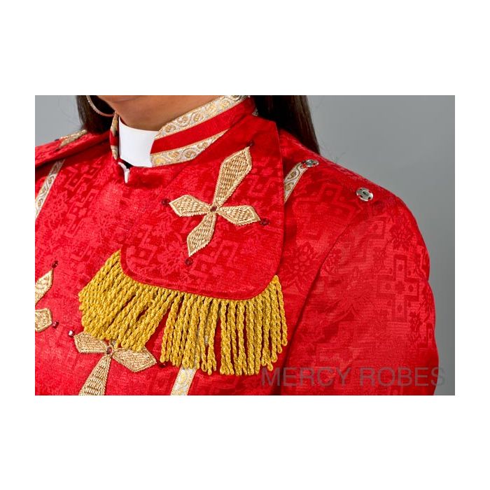 Womens Robe Style Msrati 2014 (Red/Gold LT)