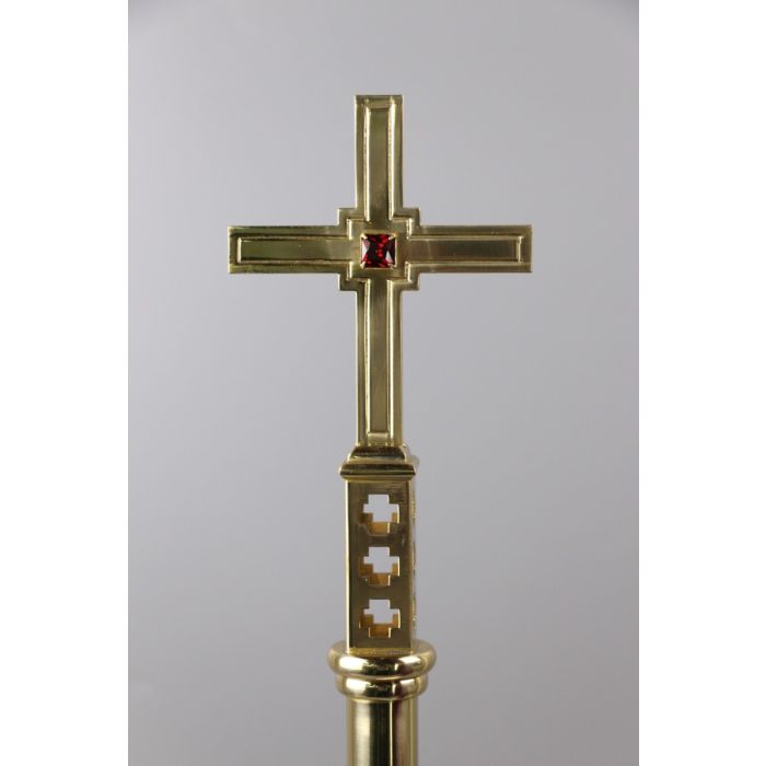 Brass Metal Processional Cross Dx-017