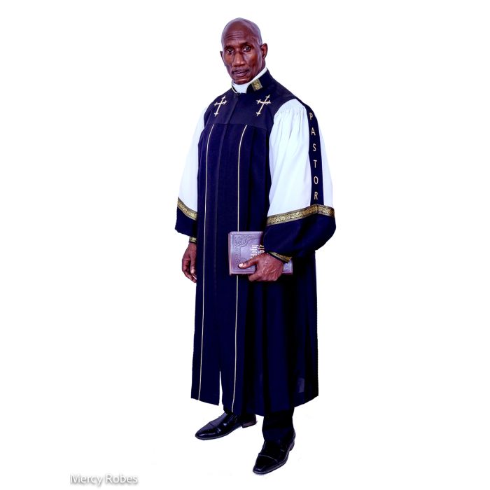 Pulpit Robe Style Ppr202411 (NAVY BLUE)