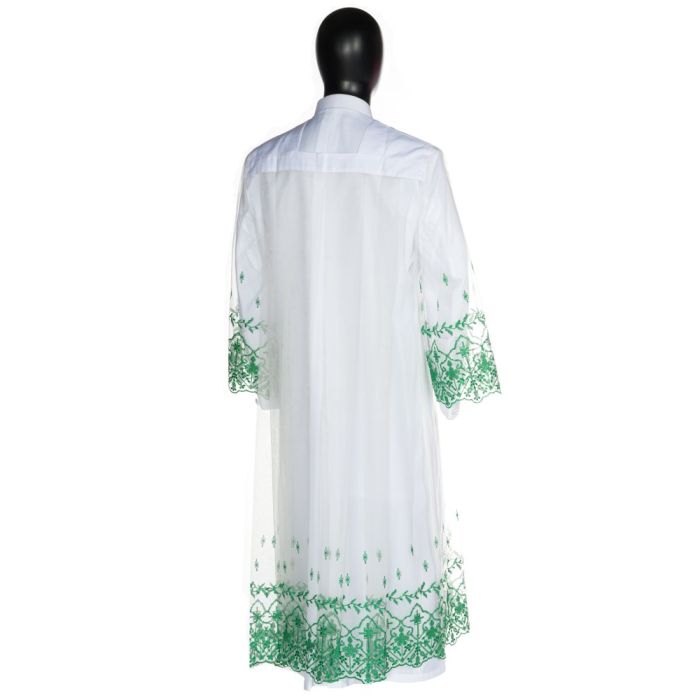 slim fit dress slacks Enchanted Fern Green Flower Girl Dress