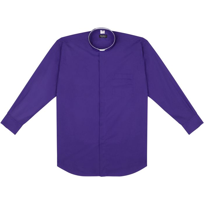 knee length dresses for ladies Hisdern Men's Purple Dress Shirt with Contrast Collar for Casual XL
