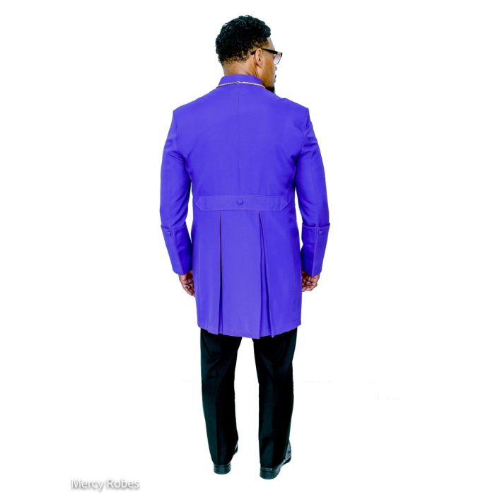 Clergy Short Robe Style Jacket Csr001 (Roman Purple)