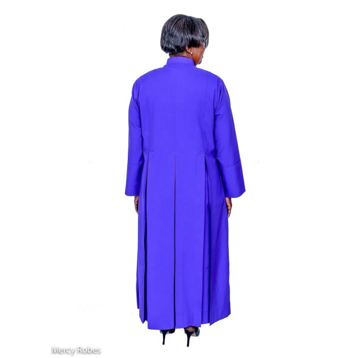 Womens Anglican Cassock Robe With Band Cincture (Roman Purple)