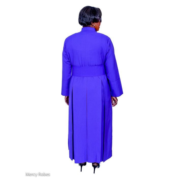 Womens Anglican Cassock Robe With Band Cincture (Roman Purple)