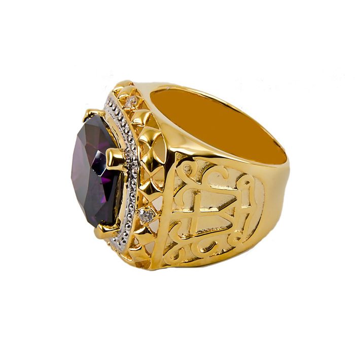 Mens Clergy Ring Subs166 (G-Purple)