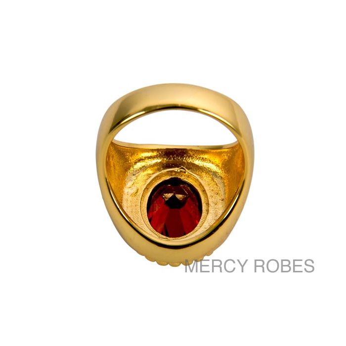 Mens Clergy Ring Subs388 (G-Red)