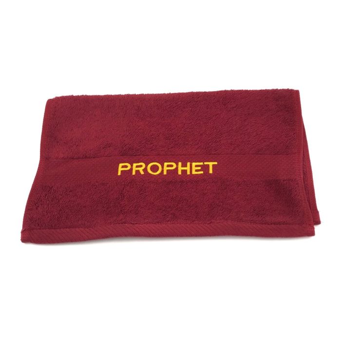 Preaching Hand Towel Prophet (Burgundy/Gold)