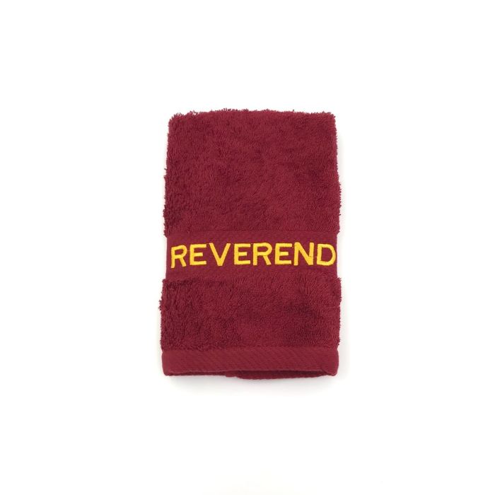 Preaching Hand Towel Reverend (Burgundy/Gold)