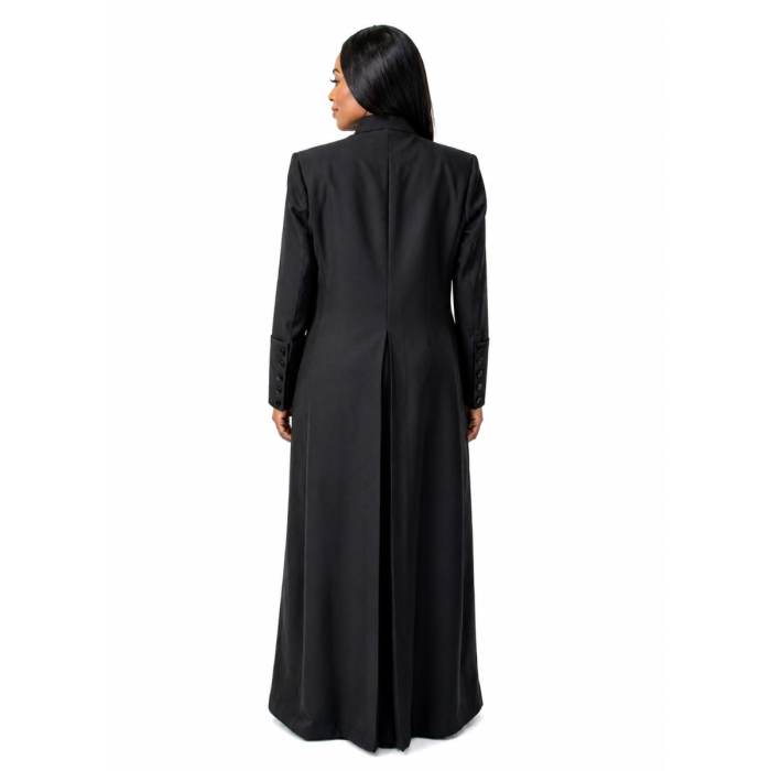 Womens Robe 9 Button LR111 (Black) | Size: 10 Womens Robe 9 Button LR111 (Black) | Size: 10