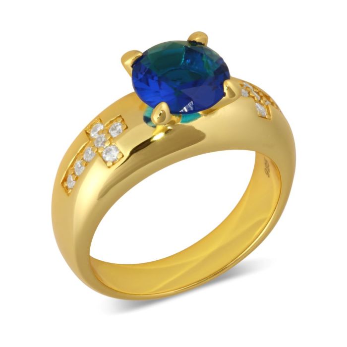 Womens Overseer Clergy Ring Style SUBS998 (G Royal Blue)