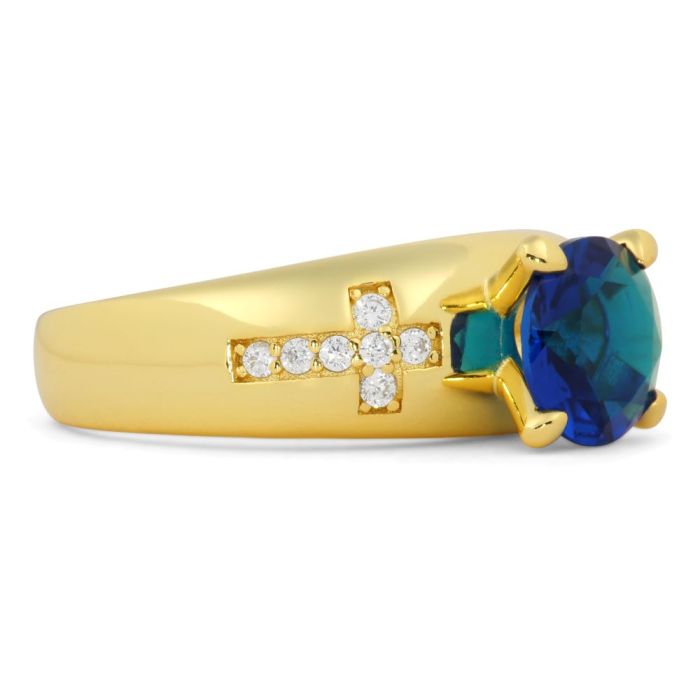 Womens Overseer Clergy Ring Style SUBS998 (G Royal Blue)