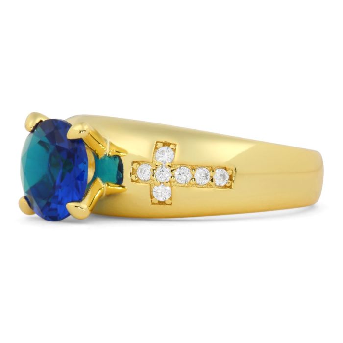 Womens Overseer Clergy Ring Style SUBS998 (G Royal Blue)