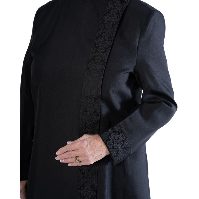 Womens Clergy Robe Style LR101 Black Black LT