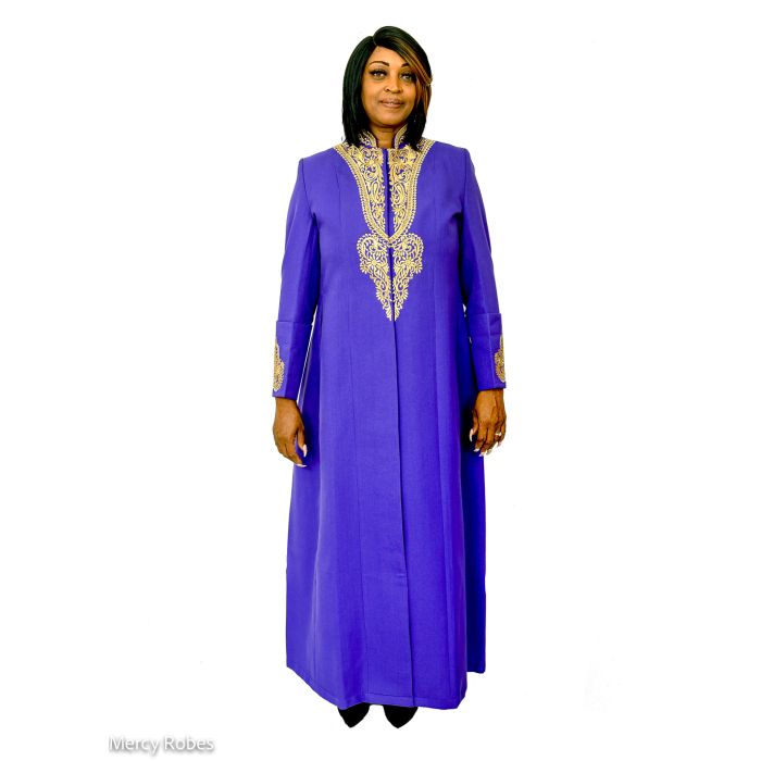 Womens Robe Style LR963 (Roman Purple/Gold)