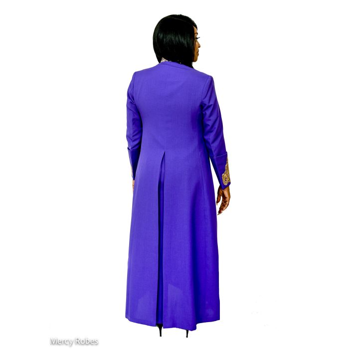 Womens Robe Style LR963 (Roman Purple/Gold)
