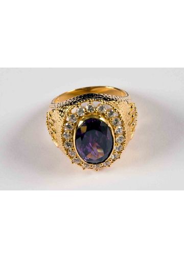 Clergy Ring Style 008 (Purple)