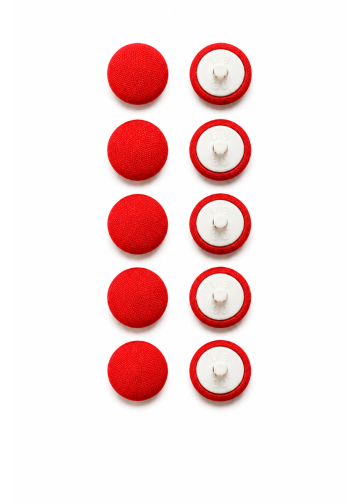 Buttons (Red  Plain)  #435