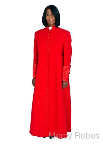 Womens Robe Style Lr (33) Button (Red/Red LT)