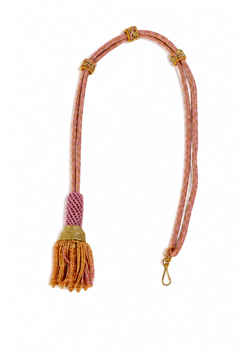 Bishop Tassel Pectoral Cord (Pink/ Gold)