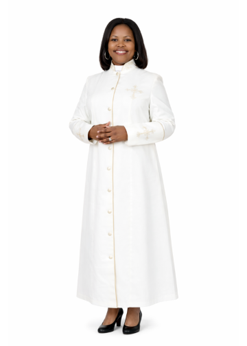 Womens Robe LR142 (Cream/Gold)