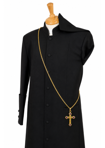Bishop Pectoral Cross & Chain Style Subt131 Gp