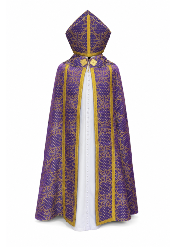Long Cope & Mitre Style 202113 (Purple/Gold)