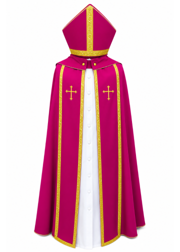 Cope & Mitre Style 082520 (Fuchsia/Gold)
