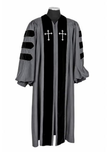 Pulpit Robe Style Ppr-800 (Grey/Black)
