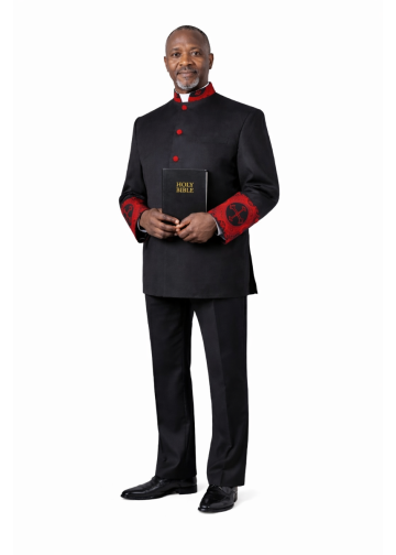 Clergy Jacket 002 (Black/BlackRed LT)