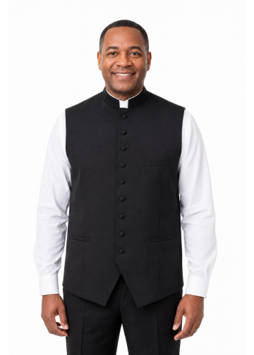 Mens Clergy Vest (Black)